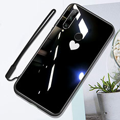 Silikon Schutzhülle Rahmen Tasche Hülle Spiegel T01 für Huawei P Smart+ Plus (2019) Schwarz
