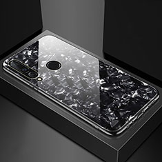 Silikon Schutzhülle Rahmen Tasche Hülle Spiegel T01 für Huawei P30 Lite XL Schwarz