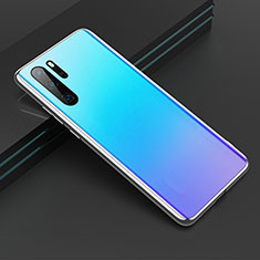 Silikon Schutzhülle Rahmen Tasche Hülle Spiegel T01 für Huawei P30 Pro New Edition Hellblau