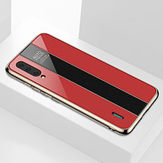 Silikon Schutzhülle Rahmen Tasche Hülle Spiegel T01 für Xiaomi Mi A3 Rot