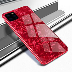 Silikon Schutzhülle Rahmen Tasche Hülle Spiegel T02 für Apple iPhone 11 Pro Rot