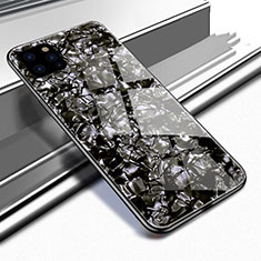 Silikon Schutzhülle Rahmen Tasche Hülle Spiegel T02 für Apple iPhone 11 Pro Schwarz