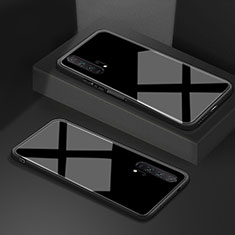 Silikon Schutzhülle Rahmen Tasche Hülle Spiegel T02 für Huawei Honor 20 Pro Schwarz