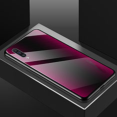 Silikon Schutzhülle Rahmen Tasche Hülle Spiegel T02 für Samsung Galaxy A70S Violett