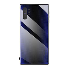 Silikon Schutzhülle Rahmen Tasche Hülle Spiegel T02 für Samsung Galaxy Note 10 Plus Violett