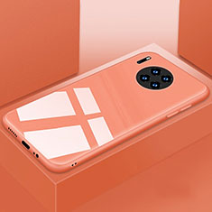 Silikon Schutzhülle Rahmen Tasche Hülle Spiegel T03 für Huawei Mate 30 Pro 5G Orange