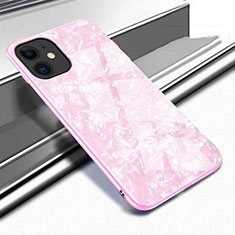 Silikon Schutzhülle Rahmen Tasche Hülle Spiegel T04 für Apple iPhone 11 Rosa