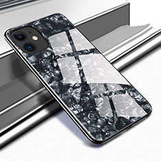 Silikon Schutzhülle Rahmen Tasche Hülle Spiegel T05 für Apple iPhone 11 Schwarz