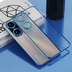 Silikon Schutzhülle Ultra Dünn Flexible Tasche Durchsichtig Transparent AN1 für Huawei Honor 60 Pro 5G Blau