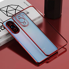 Silikon Schutzhülle Ultra Dünn Flexible Tasche Durchsichtig Transparent AN1 für Huawei Nova 10 Pro Rot