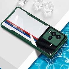 Silikon Schutzhülle Ultra Dünn Flexible Tasche Durchsichtig Transparent BH1 für Vivo iQOO 10 5G Grün