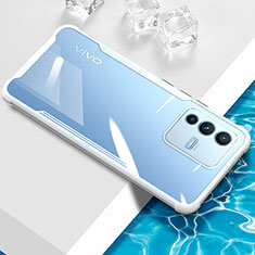 Silikon Schutzhülle Ultra Dünn Flexible Tasche Durchsichtig Transparent BH1 für Vivo V23 Pro 5G Weiß
