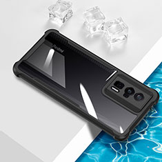 Silikon Schutzhülle Ultra Dünn Flexible Tasche Durchsichtig Transparent BH1 für Xiaomi Poco F5 Pro 5G Schwarz