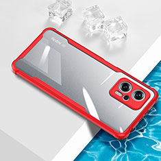 Silikon Schutzhülle Ultra Dünn Flexible Tasche Durchsichtig Transparent BH1 für Xiaomi Poco X4 GT 5G Rot