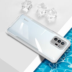Silikon Schutzhülle Ultra Dünn Flexible Tasche Durchsichtig Transparent BH1 für Xiaomi Redmi Note 10 Pro 5G Weiß