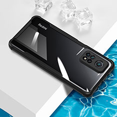 Silikon Schutzhülle Ultra Dünn Flexible Tasche Durchsichtig Transparent BH1 für Xiaomi Redmi Note 11 Pro 4G Schwarz
