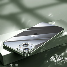 Silikon Schutzhülle Ultra Dünn Flexible Tasche Durchsichtig Transparent Bling-Bling LD2 für Apple iPhone 13 Grün