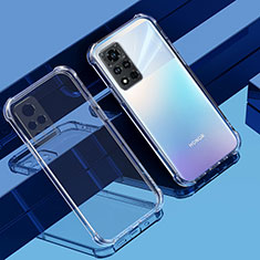 Silikon Schutzhülle Ultra Dünn Flexible Tasche Durchsichtig Transparent D01 für Huawei Honor V40 5G Klar