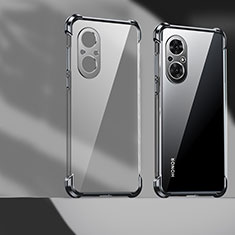 Silikon Schutzhülle Ultra Dünn Flexible Tasche Durchsichtig Transparent D01 für Huawei Nova 9 SE Schwarz