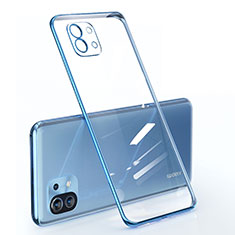 Silikon Schutzhülle Ultra Dünn Flexible Tasche Durchsichtig Transparent für Xiaomi Mi 11 Lite 4G Blau