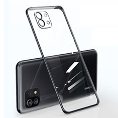 Silikon Schutzhülle Ultra Dünn Flexible Tasche Durchsichtig Transparent für Xiaomi Mi 11 Lite 5G NE Schwarz