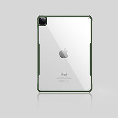 Silikon Schutzhülle Ultra Dünn Flexible Tasche Durchsichtig Transparent H01 für Apple iPad Pro 11 (2020) Grün