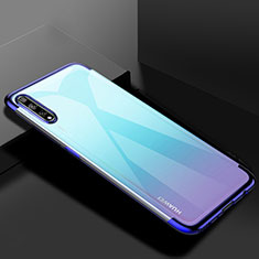 Silikon Schutzhülle Ultra Dünn Flexible Tasche Durchsichtig Transparent H01 für Huawei Enjoy 10S Blau