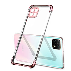 Silikon Schutzhülle Ultra Dünn Flexible Tasche Durchsichtig Transparent H01 für Huawei Enjoy 20 5G Rosegold