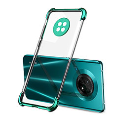 Silikon Schutzhülle Ultra Dünn Flexible Tasche Durchsichtig Transparent H01 für Huawei Enjoy 20 Plus 5G Grün