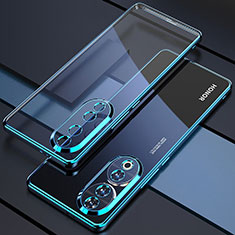 Silikon Schutzhülle Ultra Dünn Flexible Tasche Durchsichtig Transparent H01 für Huawei Honor 90 5G Blau