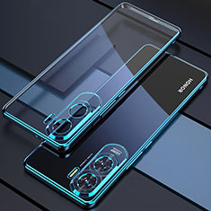 Silikon Schutzhülle Ultra Dünn Flexible Tasche Durchsichtig Transparent H01 für Huawei Honor X50i 5G Blau