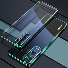 Silikon Schutzhülle Ultra Dünn Flexible Tasche Durchsichtig Transparent H01 für Huawei Honor X50i 5G Grün