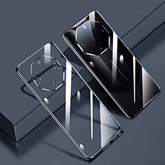 Silikon Schutzhülle Ultra Dünn Flexible Tasche Durchsichtig Transparent H01 für Huawei Mate 60 RS Ultimate Schwarz