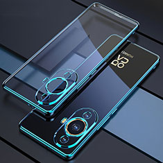 Silikon Schutzhülle Ultra Dünn Flexible Tasche Durchsichtig Transparent H01 für Huawei Nova 11 Pro Blau