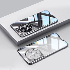 Silikon Schutzhülle Ultra Dünn Flexible Tasche Durchsichtig Transparent H01 für OnePlus 12R 5G Schwarz