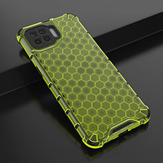 Silikon Schutzhülle Ultra Dünn Flexible Tasche Durchsichtig Transparent H01 für Oppo F17 Pro Grün