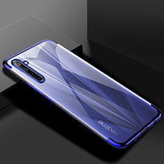 Silikon Schutzhülle Ultra Dünn Flexible Tasche Durchsichtig Transparent H01 für Realme 6 Blau