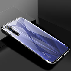 Silikon Schutzhülle Ultra Dünn Flexible Tasche Durchsichtig Transparent H01 für Realme 6s Silber