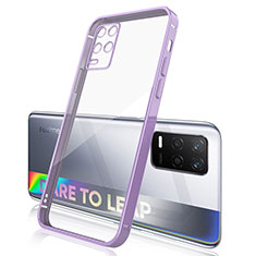 Silikon Schutzhülle Ultra Dünn Flexible Tasche Durchsichtig Transparent H01 für Realme 8 5G Violett