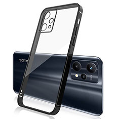 Silikon Schutzhülle Ultra Dünn Flexible Tasche Durchsichtig Transparent H01 für Realme 9 Pro 5G Schwarz