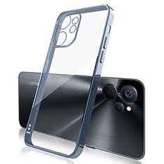 Silikon Schutzhülle Ultra Dünn Flexible Tasche Durchsichtig Transparent H01 für Realme 9i 5G Blau
