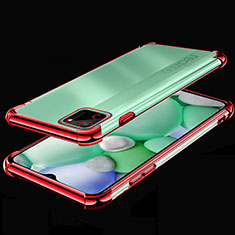 Silikon Schutzhülle Ultra Dünn Flexible Tasche Durchsichtig Transparent H01 für Realme C11 Rot