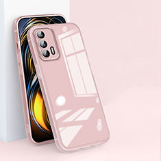 Silikon Schutzhülle Ultra Dünn Flexible Tasche Durchsichtig Transparent H01 für Realme GT 5G Rosa