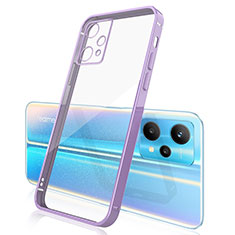 Silikon Schutzhülle Ultra Dünn Flexible Tasche Durchsichtig Transparent H01 für Realme Q5 5G Violett