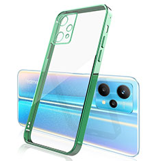 Silikon Schutzhülle Ultra Dünn Flexible Tasche Durchsichtig Transparent H01 für Realme V25 5G Grün