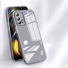 Silikon Schutzhülle Ultra Dünn Flexible Tasche Durchsichtig Transparent H01 für Realme X7 Max 5G Grau