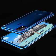 Silikon Schutzhülle Ultra Dünn Flexible Tasche Durchsichtig Transparent H01 für Samsung Galaxy M31 Prime Edition Blau