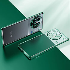 Silikon Schutzhülle Ultra Dünn Flexible Tasche Durchsichtig Transparent H01 für Vivo X90 Pro 5G Grün