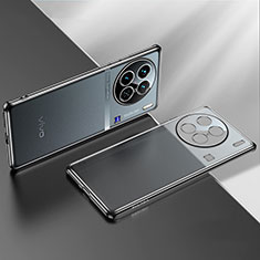 Silikon Schutzhülle Ultra Dünn Flexible Tasche Durchsichtig Transparent H01 für Vivo X90 Pro 5G Schwarz