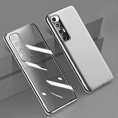 Silikon Schutzhülle Ultra Dünn Flexible Tasche Durchsichtig Transparent H01 für Xiaomi Mi 10S 5G Silber